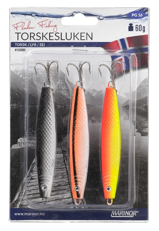 MARINOR Pilker-Set TORSKESLUKEN 3er Pack 3 MARINOR Pilker-Set TORSKESLUKEN 3er Pack