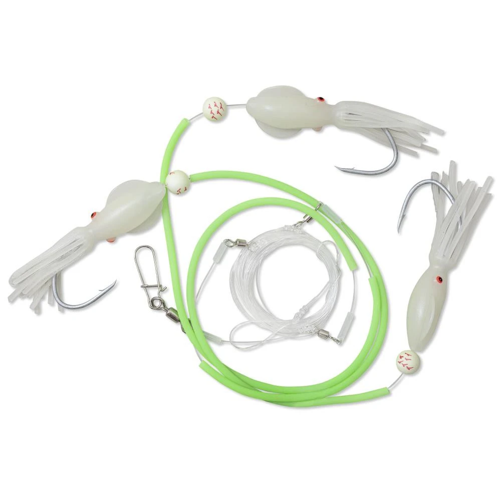 Rhino Seehecht-Vorfach Selbstleuchtend 3 Rhino Seehecht-Vorfach Selbstleuchtend