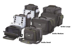 DAM Tackle Bag Serie - Angelzubehörtasche -Angeln Verkauf DAM Tackle Bag Galeriebild S XL mit GroessenangabexYLROgu8NbtccIpXK3qgzgytNy 1280x1280