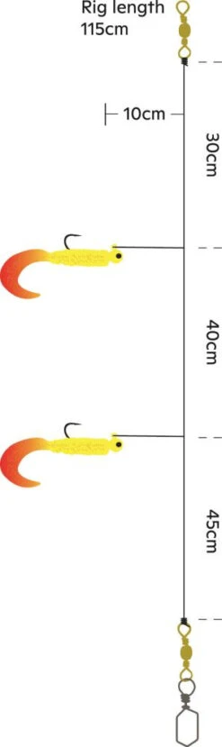 Kinetic Sabiki Loaded Twister UV 2/0 - Vorfach -Angeln Verkauf F125 151 043 767164 1280x1280