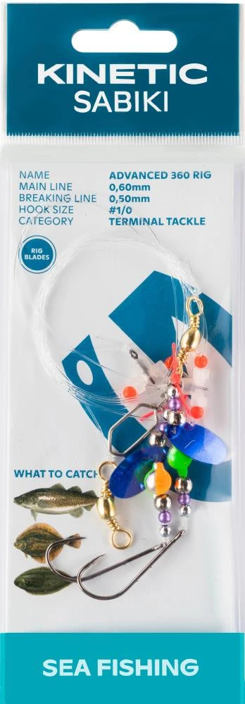 Kinetic Sabiki Advanced 360 - Vorfach 3 Kinetic Sabiki Advanced 360 - Vorfach