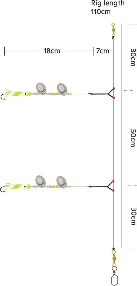 Kinetic Sabiki Fish Fry - Vorfach 5 Kinetic Sabiki Fish Fry - Vorfach – Bild 3