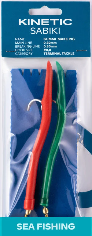 Kinetic Sabiki Gummi-Makk Rig 2er - Vorfach 3 Kinetic Sabiki Gummi-Makk Rig 2er - Vorfach