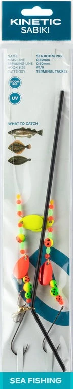 Kinetic Sabiki Sea Boom Rig Gr. 1/0 - Vorfach 3 Kinetic Sabiki Sea Boom Rig Gr. 1/0 - Vorfach